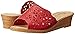 Spring Step Estella Women's Fashion Wedge Slide Sandals – Casual Leather Heel with Geometric Laser-Cut Detailing