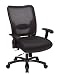 Kitchen & Housewares : Big Mans Professional Leather Seat and Air Grid Back Knee Tilt Chair w/ 2 Way Adj. Arms