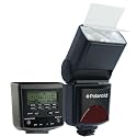 Polaroid PL-144AZ Studio Series Digital Power Zoom TTL Shoe Mount AF Flash With LCD Display For The Canon Digital EOS Rebel T3 (1100D), T3i (600D), T1i (500D), T2i (550D), XSI (450D), XS (1000D), XTI (400D), XT (350D), 60D, 50D, 40D, 30D, 20D, 10D, 5D, 1D X, 1D, 5D Mark 2, 5D Mark 3, 7D Digital SLR Cameras