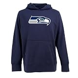 NFL Men's Seattle Seahawks Signature Hooded Sweatshirt (Navy, Large) at Amazon.com