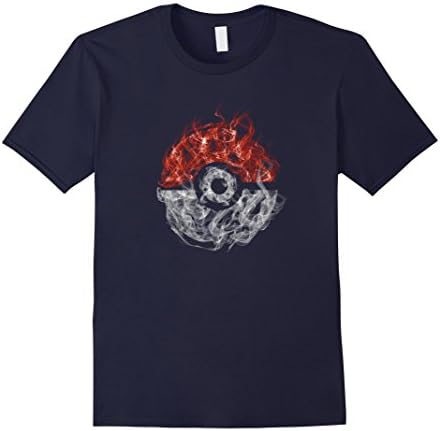 Men's Poke Fire T Shirt Small Navy