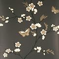 Holden Snow Blossom - Black Wallpaper - 10427