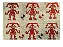 Sample of Lambayeque Fabric with a Figure Design, Chimu Art Giclee Poster Print, 24x18