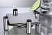 Prodyne Metalla Design+ Stainless Steel Coaster Set w/Stand (MD-18)
