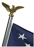 3'X5' Polycotton US Flag with 6' steel pole & steel bracket Kit