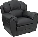 Furniture online: Black Leather Recliner