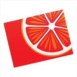 Lucious Orange Tempered Glass Kitchen Cutting Board by Furniture Creations