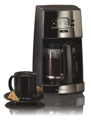 Hamilton Beach 43255R Black Ice Metal Collection 12-Cup Coffee Maker