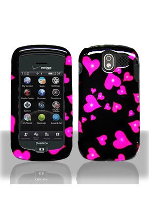 Pantech CDM8999 Crux Graphic Case - Raining Hearts
