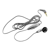 Universal 2.5mm Handsfree Ear Piece with Regular Mic Silver for Samsung Knack U310, SPH-M320, SPH-M220, SPH-Z400, U940 Glyde, R210A Spex, SCH-U550, SCH-U900 FlipShot, U470 Juke, SCH-U700 Gleam, Muse, SCH-i760, SCH-U410, M300, SCH-U540, SCH-U340 Snap, Motorola Adventure V750, Renegade V950, W755, Slide SideKick, Z6tv RIZR, Q9m, Q9c, C168i, W370, V365, W315, LG AX300, UX300, Decoy VX8610, LX400, enV2 VX9100, Glimmer AX830, UX830, Venus VX8800, Voyager VX10000, VX5400, Rumor, Scoop, Kyocera TNT! S2400, Mako S4000, K312 K312P, K325 Cyclops, E1000 Deco, M1000 Lingo, Wild Card, K132, Palm 685 Centro, 690 Centro, 755p Treo, 680 Treo, 750 Treo, 700p Treo, 700w, 700wx Treo, 650 Treo, 600 Treo