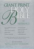 Giant Print Holy Bible, Center Column Reference: Navy Leather-look, Silver Editon (Zondervan Silver Collection)