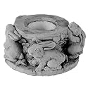 Stone Bunny Gazing Globe Collar