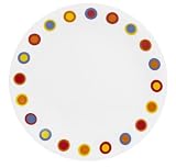 Corelle Livingware 8-1/2-Inch Luncheon Plate, Hot Dots