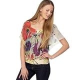 L8erSublimatedFloral-PrintYoryuSquare-NeckTop