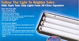 FLUORESCENT TRIPLE STRIP LIGHT 48 - BLACK