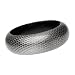 Snake Print Metallic Gray Wood Bangle Bracelet