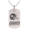 Mens NFL Titanium Dog Tag with Chain- Giants