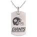 Men's NFL Titanium Dog Tag with Chain- Giants