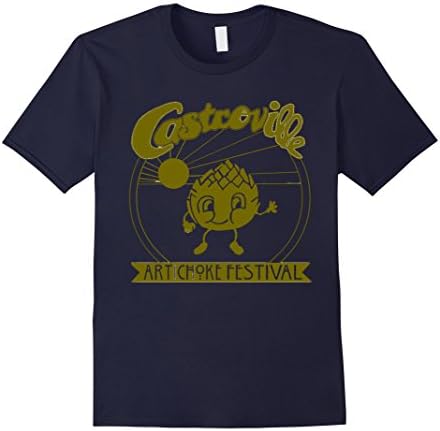Men's CASTROVILLE ARTICHOKE FESTIVAL T-Shirt Stranger Of Things Medium Navy