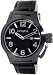 Black Stainless Steel Corduba Quartz Leather Strap
