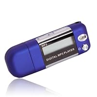 4GB MP3 USB Music Player Voice Recorder FM Radio Blue