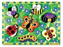 MELISSA & DOUG INSECTS WOODEN CHUNKY PUZZLE
