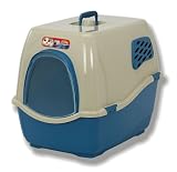Pet Supplies : Bill 2F Cat Litter Pan Dlx, Green or Blue, Colors Vary