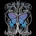 Goth Butterfly Adult T-Shirt