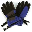 Ages 4-7 Winter Thinsulate 3M Waterproof Ski Snow Palm Grip Strap Gloves Blue Black