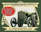 Allis Chalmers Model 20-35 Tractor Plow Retro Vintage Tin Sign