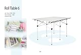 Six Person Roll-Up Top Aluminum Table-2 Years Warranty-High Quality Product-Carry Bag Included