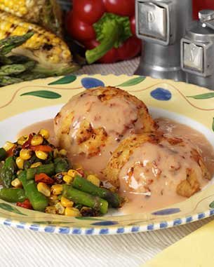 Home Bistro Roasted Crab Cakes in Lobster Sauce by Home Bistro