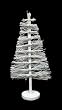 3' Pre-Lit White Country Twig Artificial Christmas Tree - Clear Lights