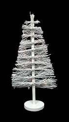 3' Pre-Lit White Country Twig Artificial Christmas Tree - Clear Lights