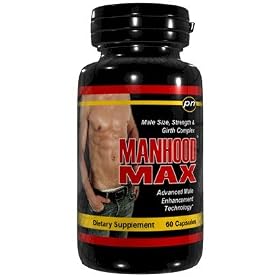Manhood Max Male Enhancement Penis Enlargement Pills, 60 Capsules