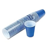SOLO Cup Company : Plastic Party Cold Cups, 16 Ounces, Blue, 50 Per Pack -:- Sold as 1 PK