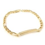 Identity bracelet plated gold 