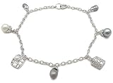 Adorable Freshwater white and Grey pearl Bracelet