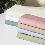 320 Thread Count Percale Sheet Set Color: Water Blue, Size: King