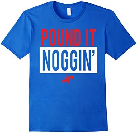 Men's Dude Pound It Perfect Noggin TShirt Medium Royal Blue