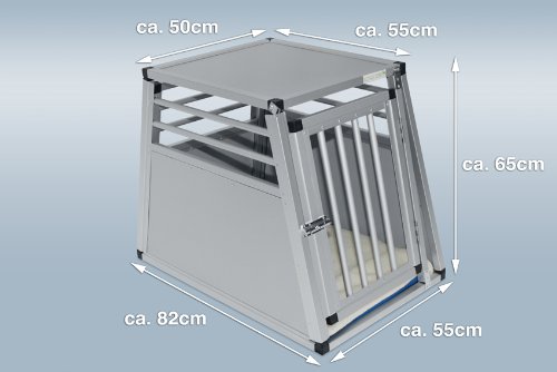 Alu Hunde Box Auto Transportbox Hundebox + Softmatte
