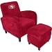 Baseline San Francisco 49Ers Den Chair With Ottoman Size: One Size