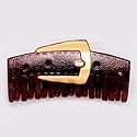Caravan Buckle Crocodile Claw with Gold 4-1/2"
