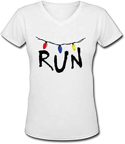 Women's Colorful Stranger Things Will Run Humor T-shirts