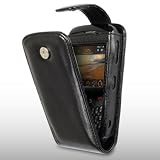 CELLAPOD - BLACKBERRY CURVE 8520 PREMIUM PU FLIP CASE - BLACK