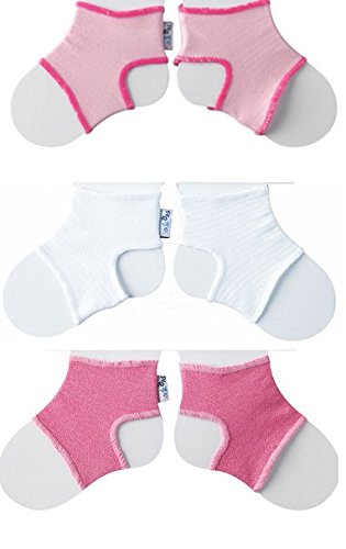Sock Ons Clever Little Things That Keep Baby Socks On! 3 Pack Girls 6-12 Months