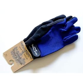 West County Mens Blue Garden Gloves Medium from Garden Gloves