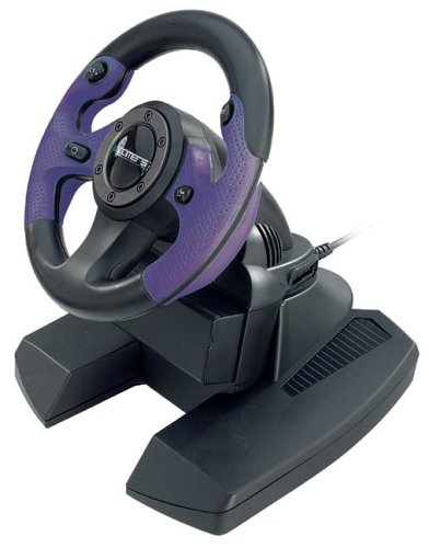 Childrens Toyshop  Video Games : 4Gamers Dual Shock Mini Wheel (8")