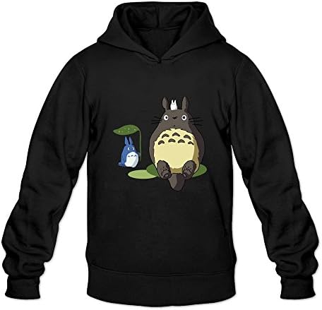 POWEB Men's My Neighbor Totoro Movie Hoodies Black L
