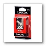 Genuine Lexmark P915/ P4350/ P6250/ X3350/ X5250/ X5270/ X7170/ Z816 High Yield Black Ink Cartridge (#34) (475 yield) 18C0034